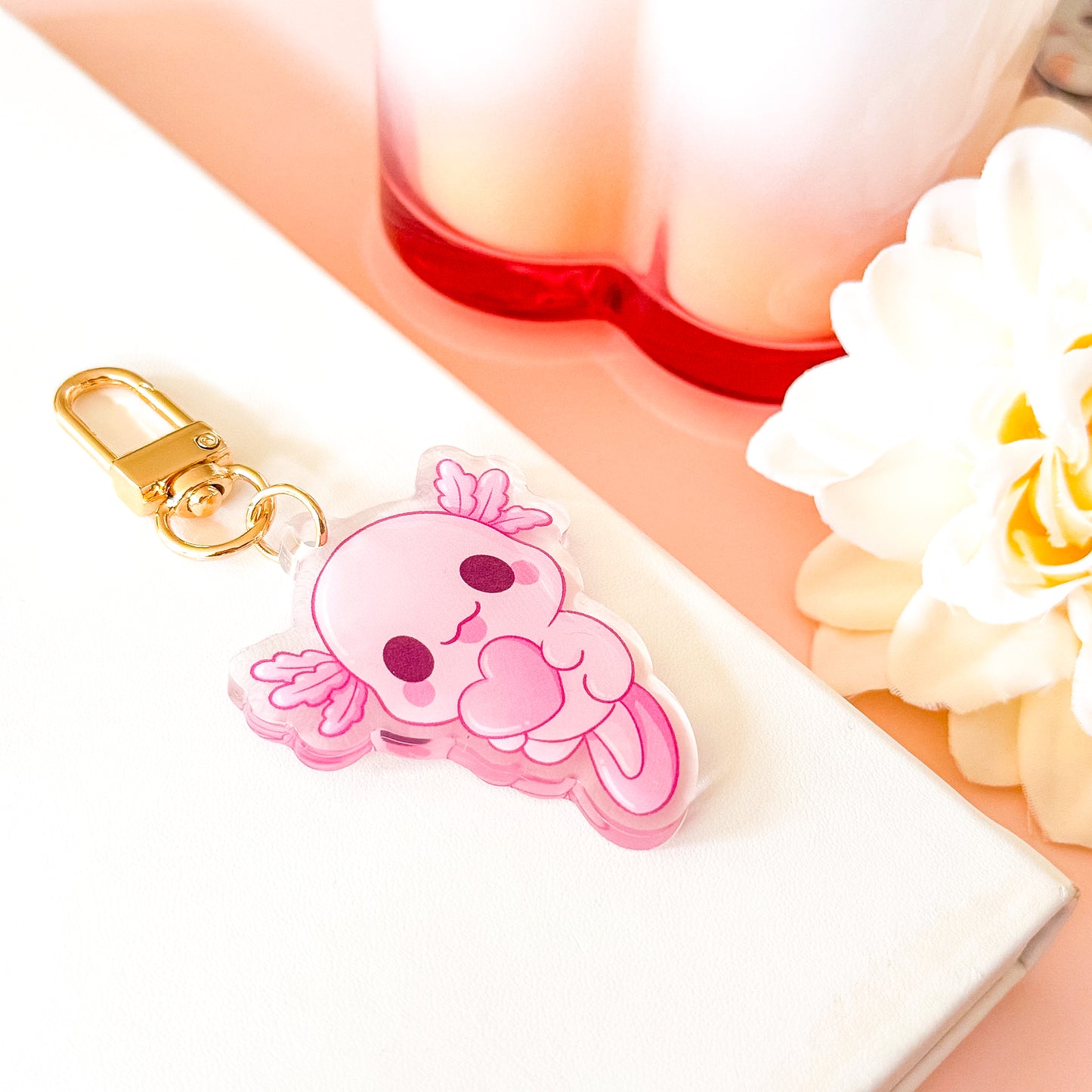 Axolotl - Cute Keychain