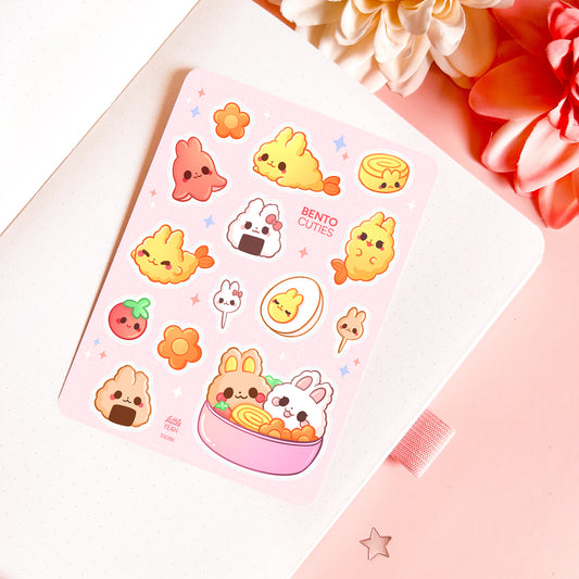 Bunny Bento Cuties - Cute Sticker Sheet