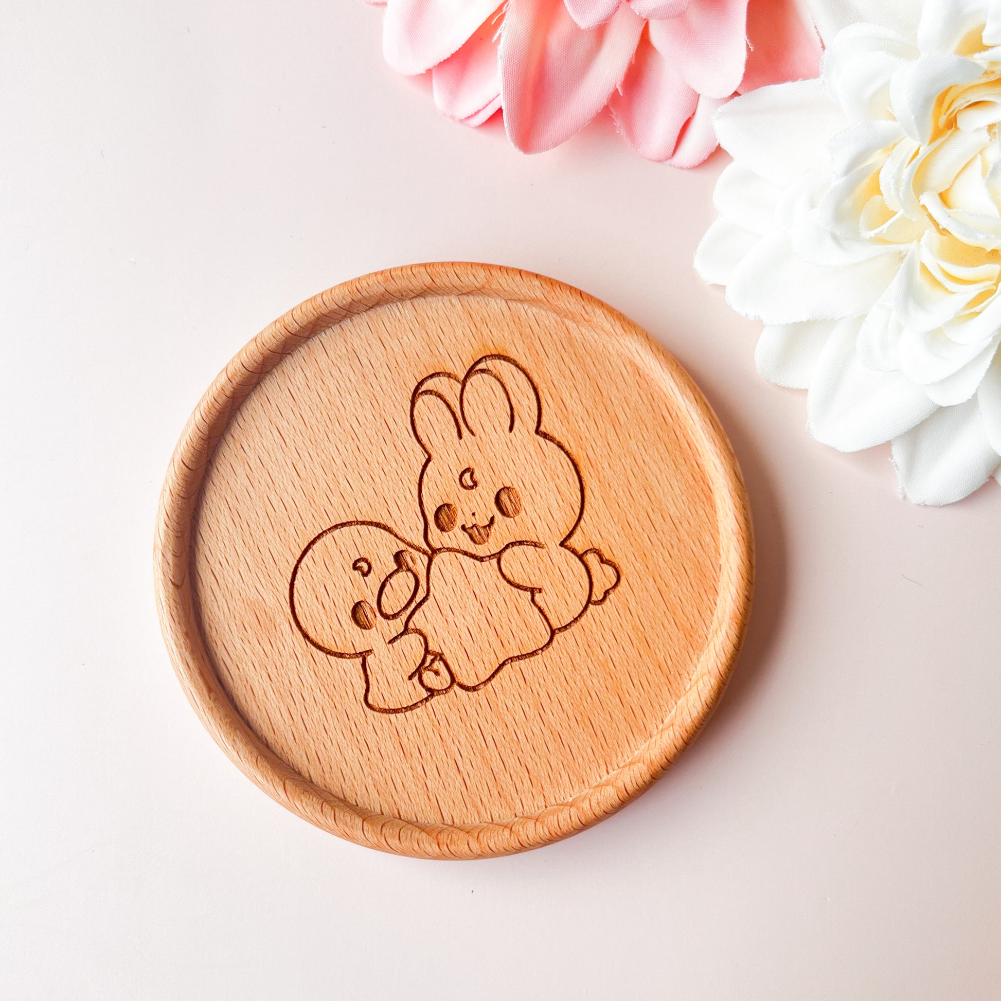 Hase und Ente Untersetzer