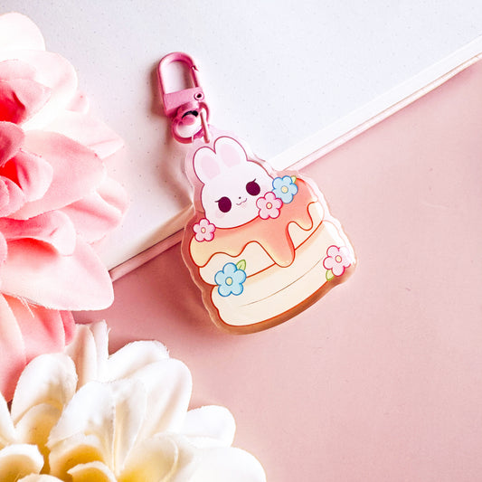 Bunny Pancake - Cute Keychain