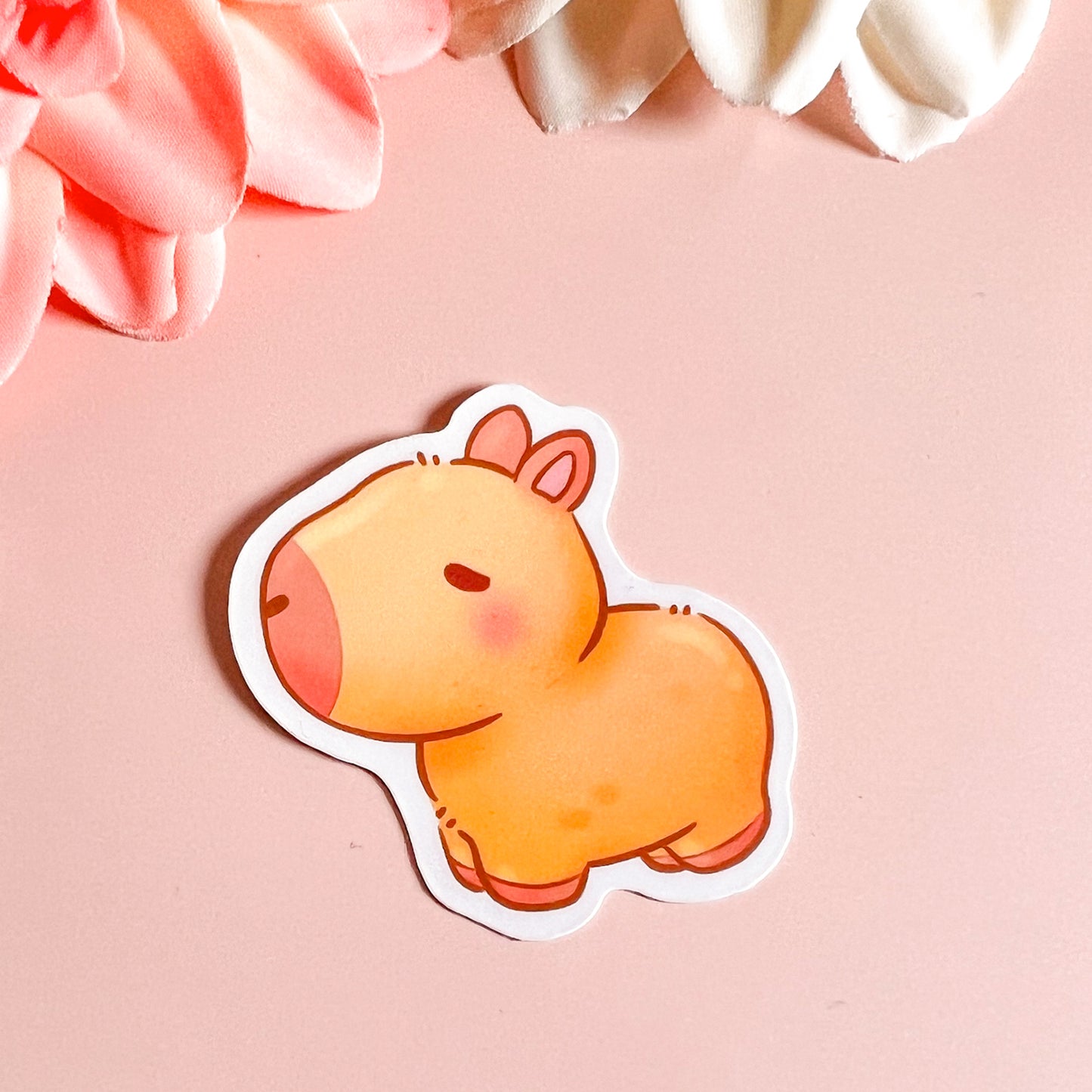 Capybara Vinyl Sticker