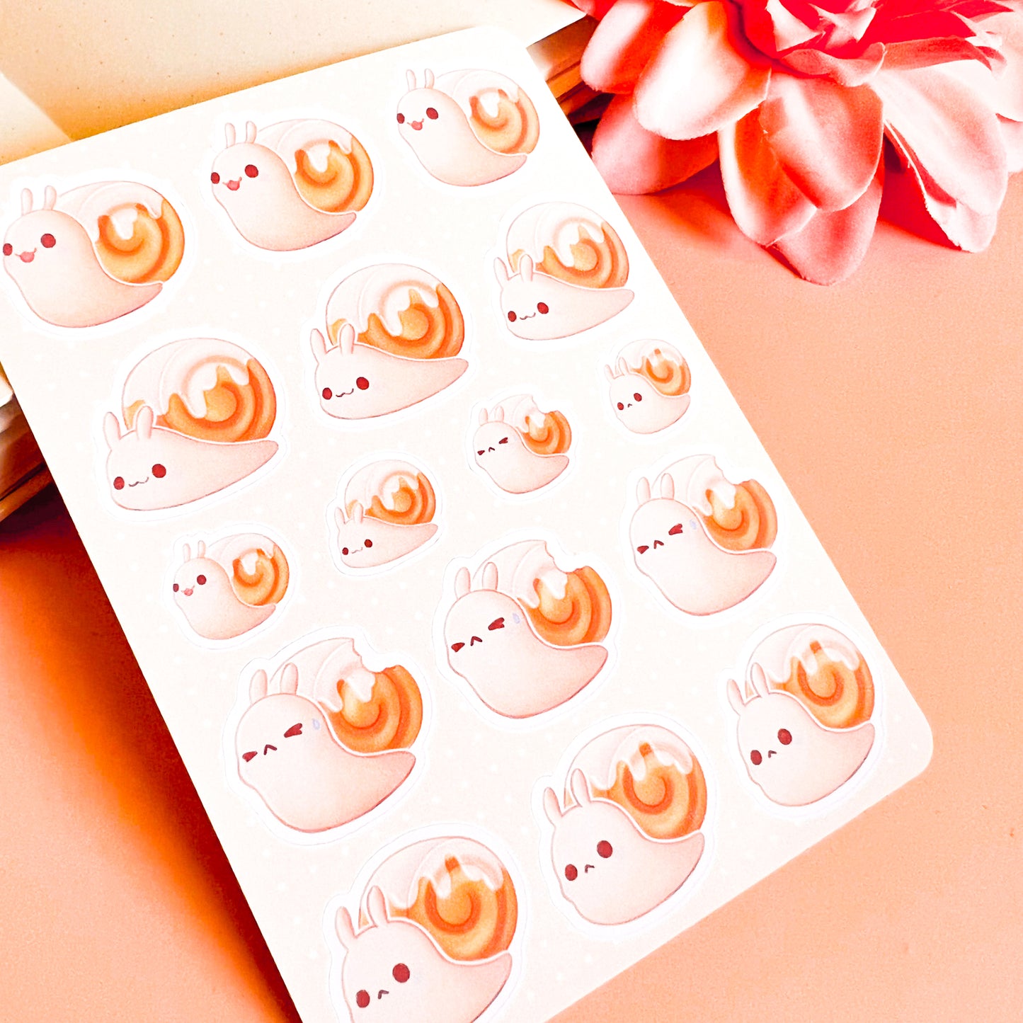 Zimtschnecken Stickerbogen