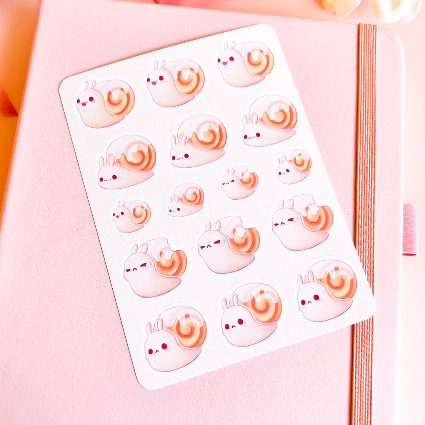 Zimtschnecken Stickerbogen
