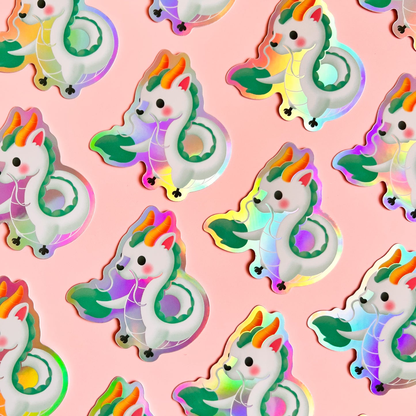 Holografischer Drachen Sticker