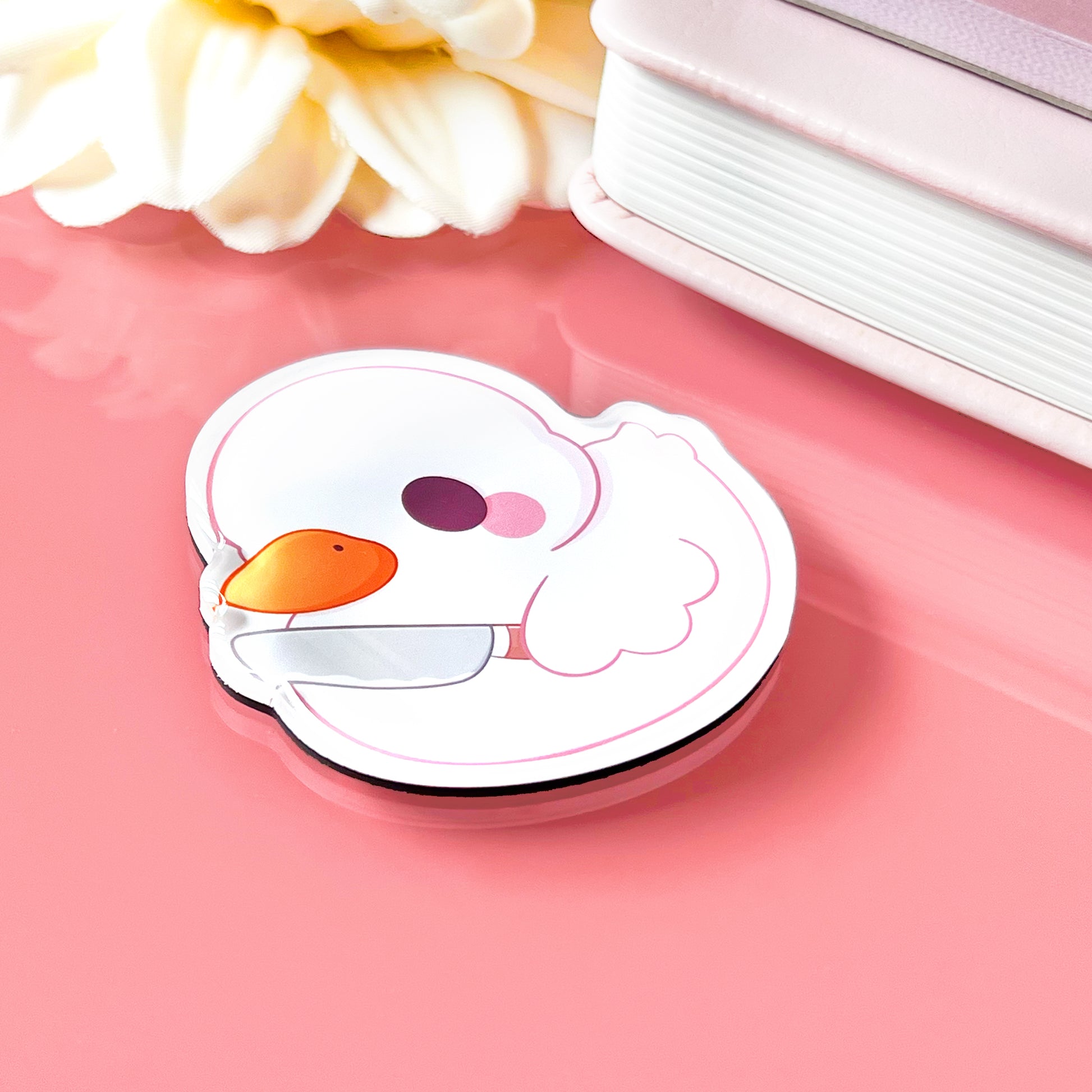 Ente mit Messer Magnet
