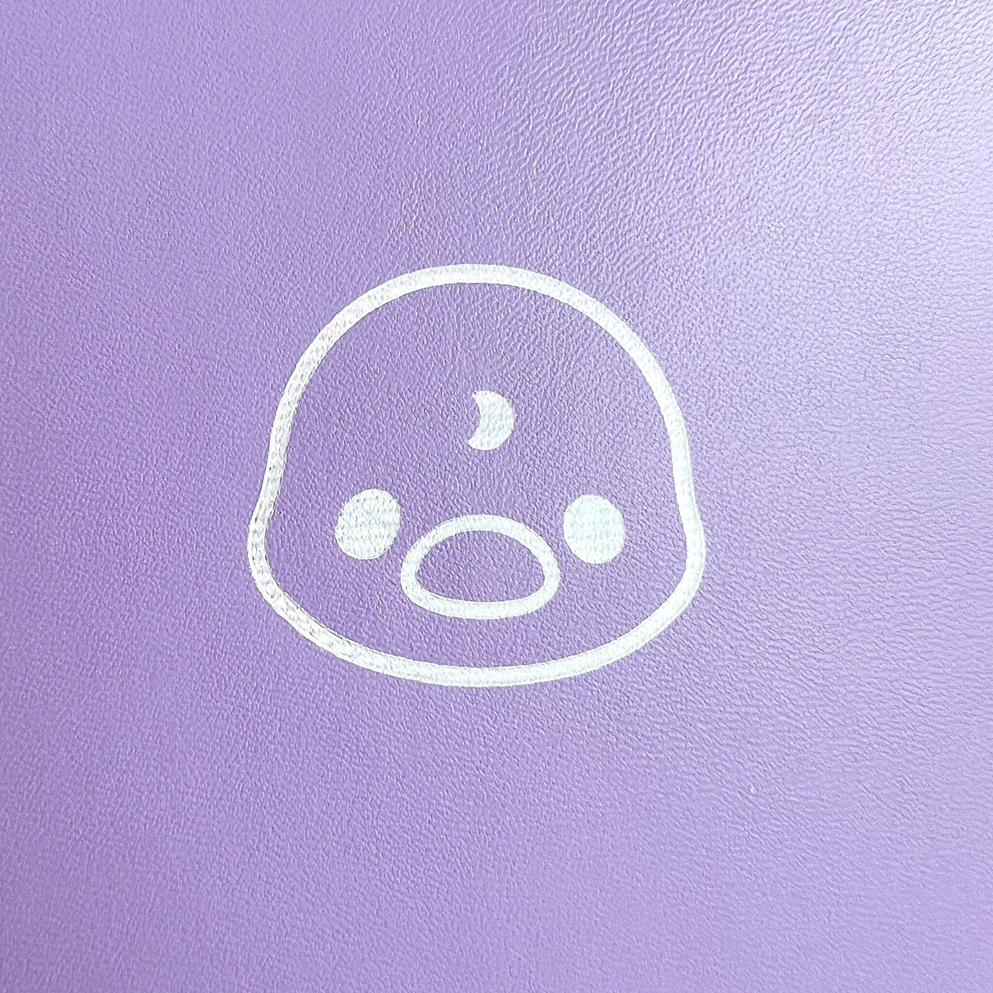 Lila Journal Buch mit Mond Ente