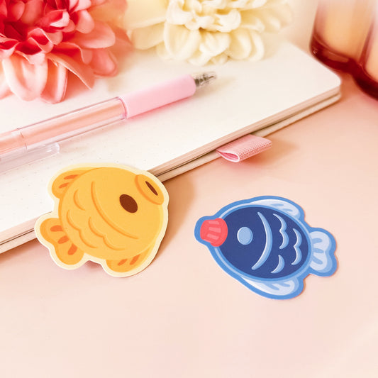 Taiyaki & Soy Sauce - Cute Vinyl Sticker