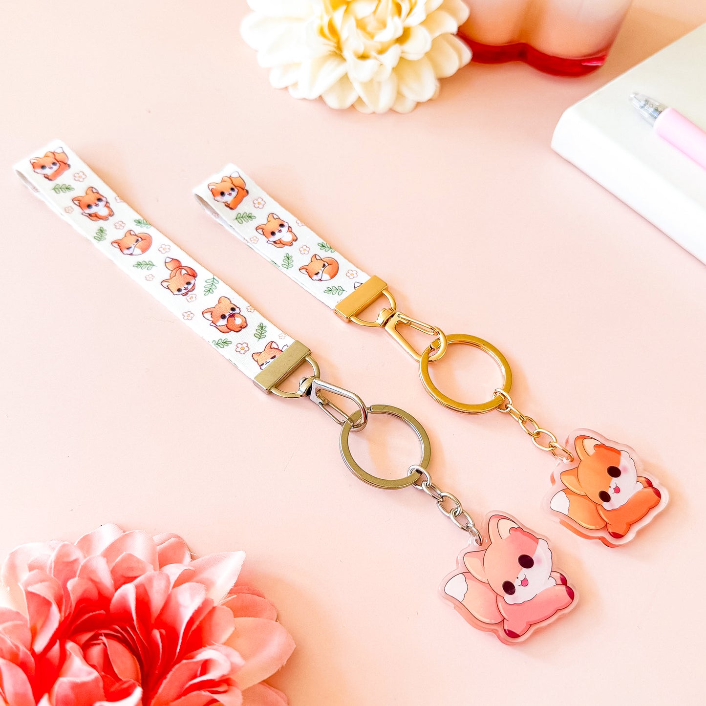 Fox - Cute Lanyard with Charm