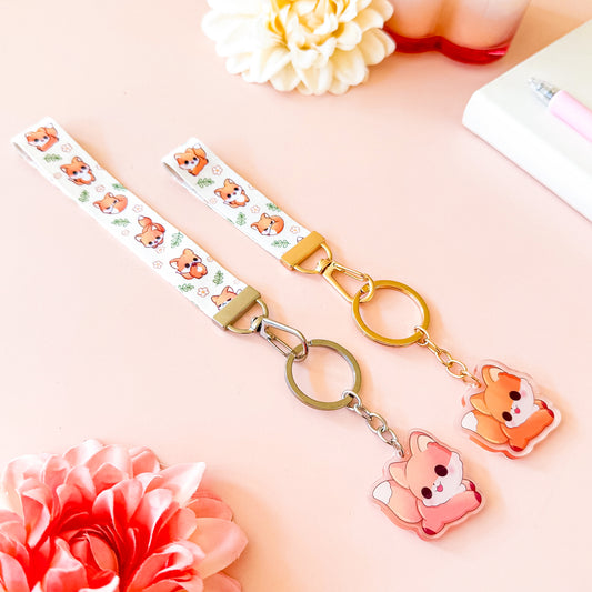 Fox - Cute Lanyard with Charm