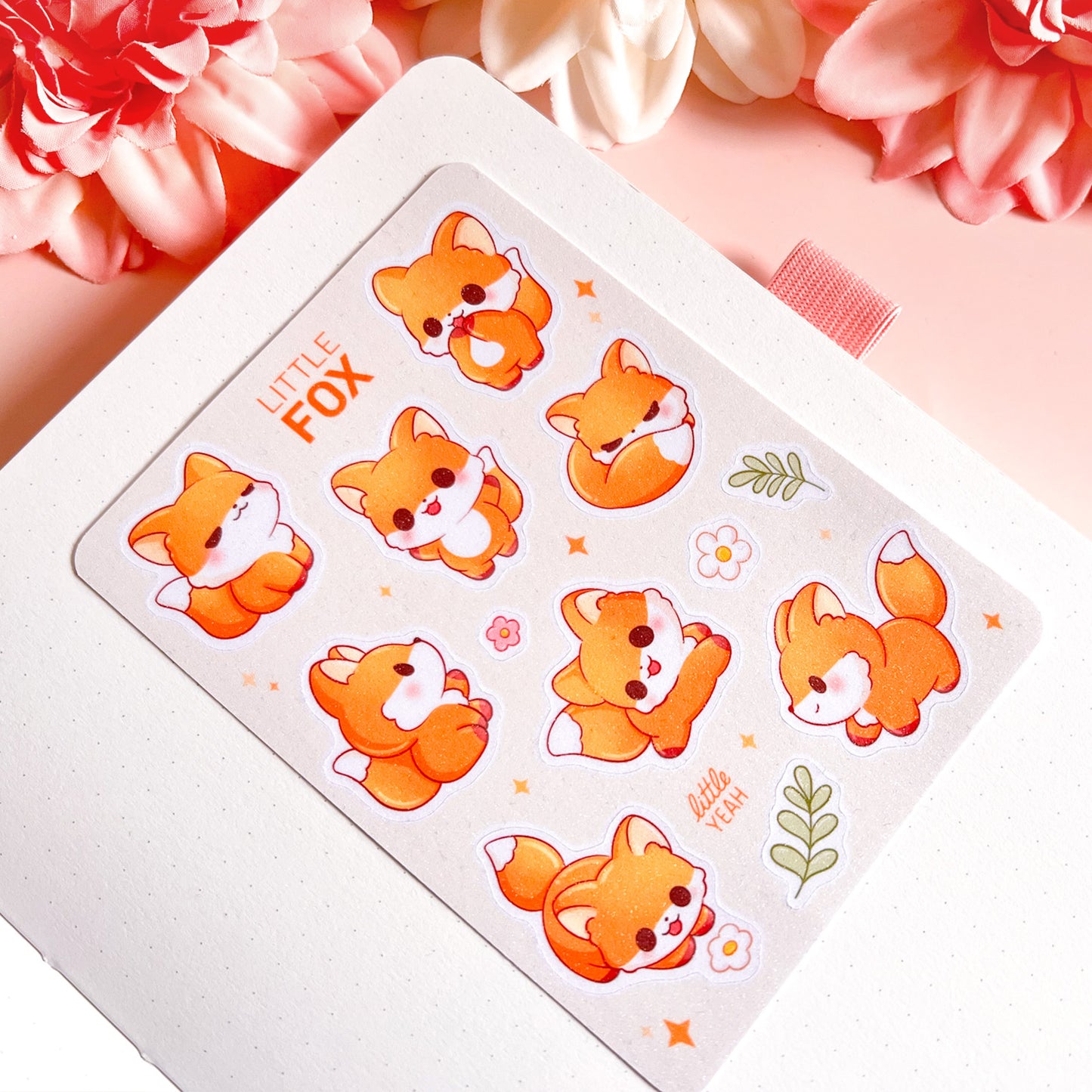 Süßer Fuchs Sticker Sheet