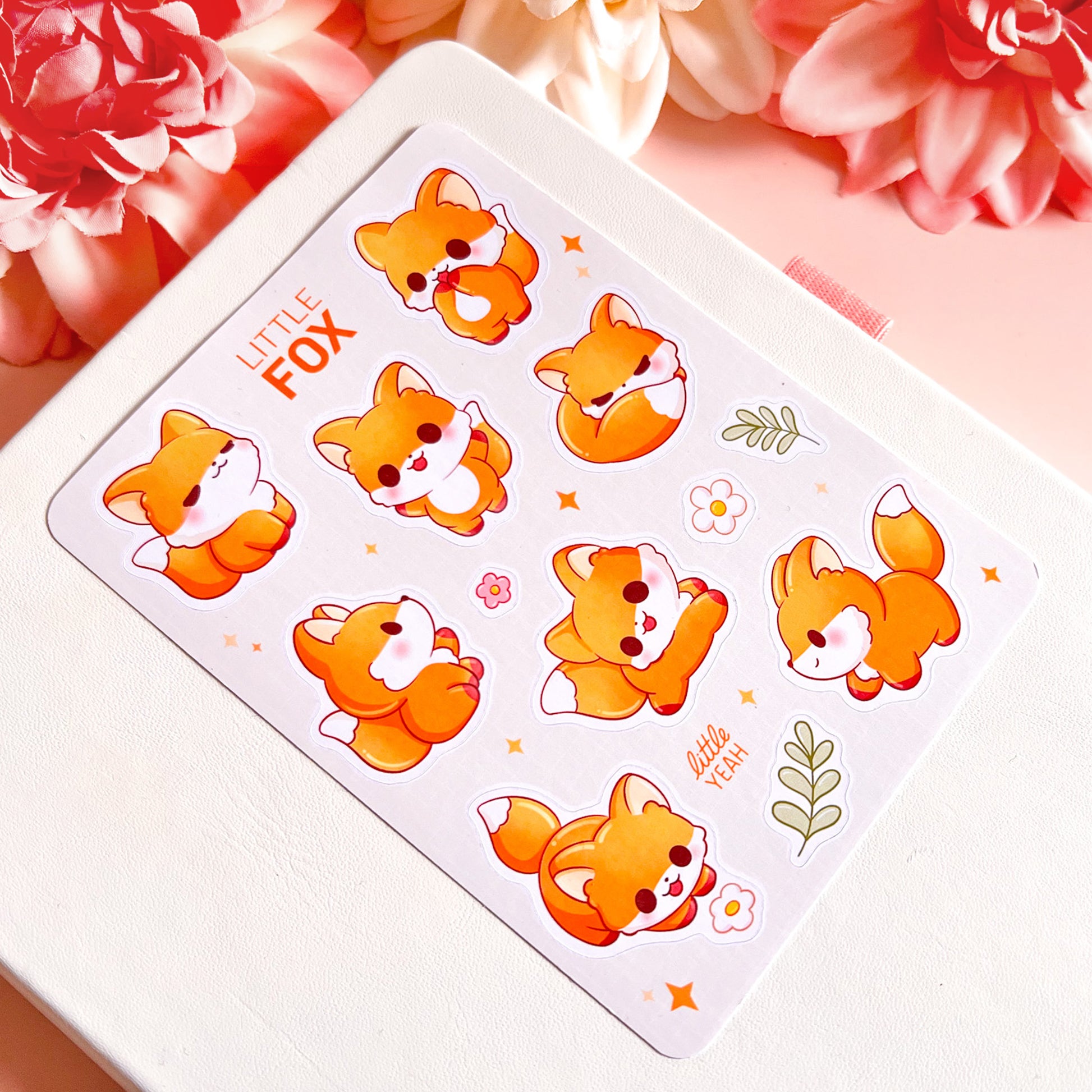 Süßer Fuchs Sticker Sheet