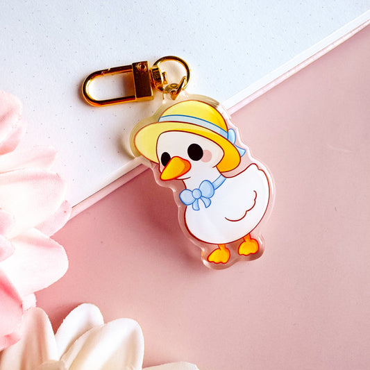 Goose with Hat - Cute Keychain