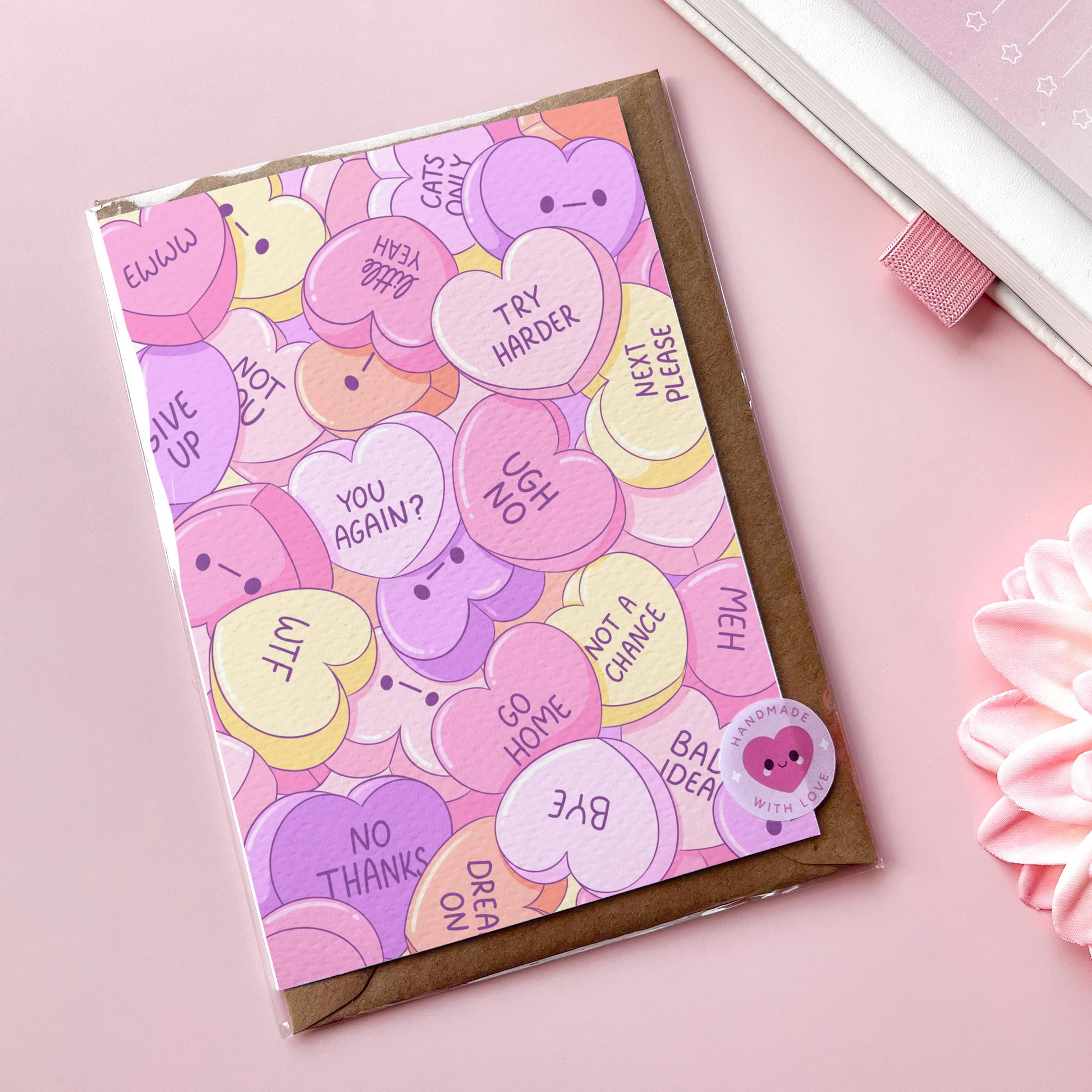 Valentinstag Hass Herzen Grußkarte