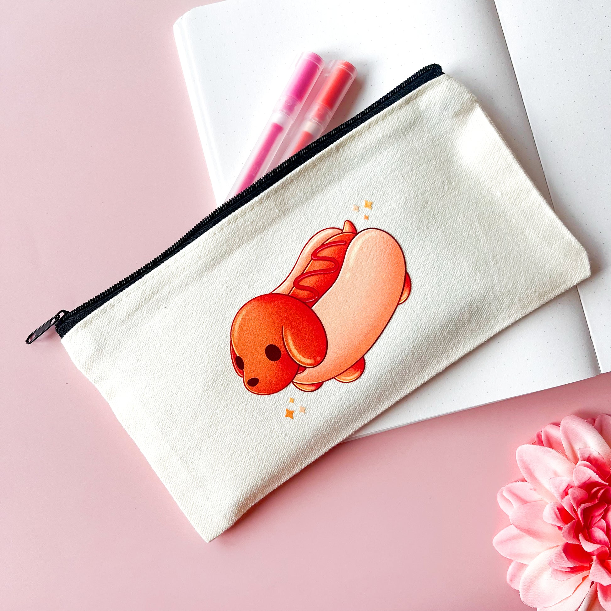 Kleine Tasche mit Hot Dog 