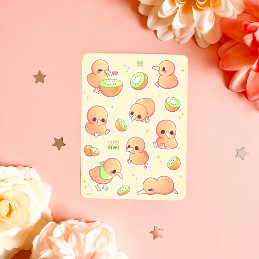 Kiwi - Cute Sticker Sheet