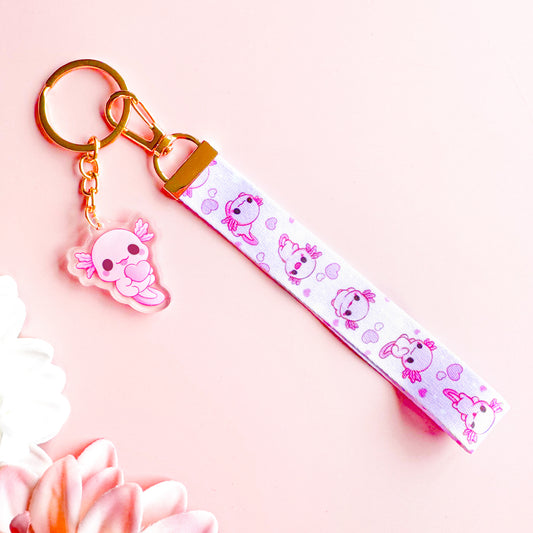 Axolotl - Cute Lanyard with Charm