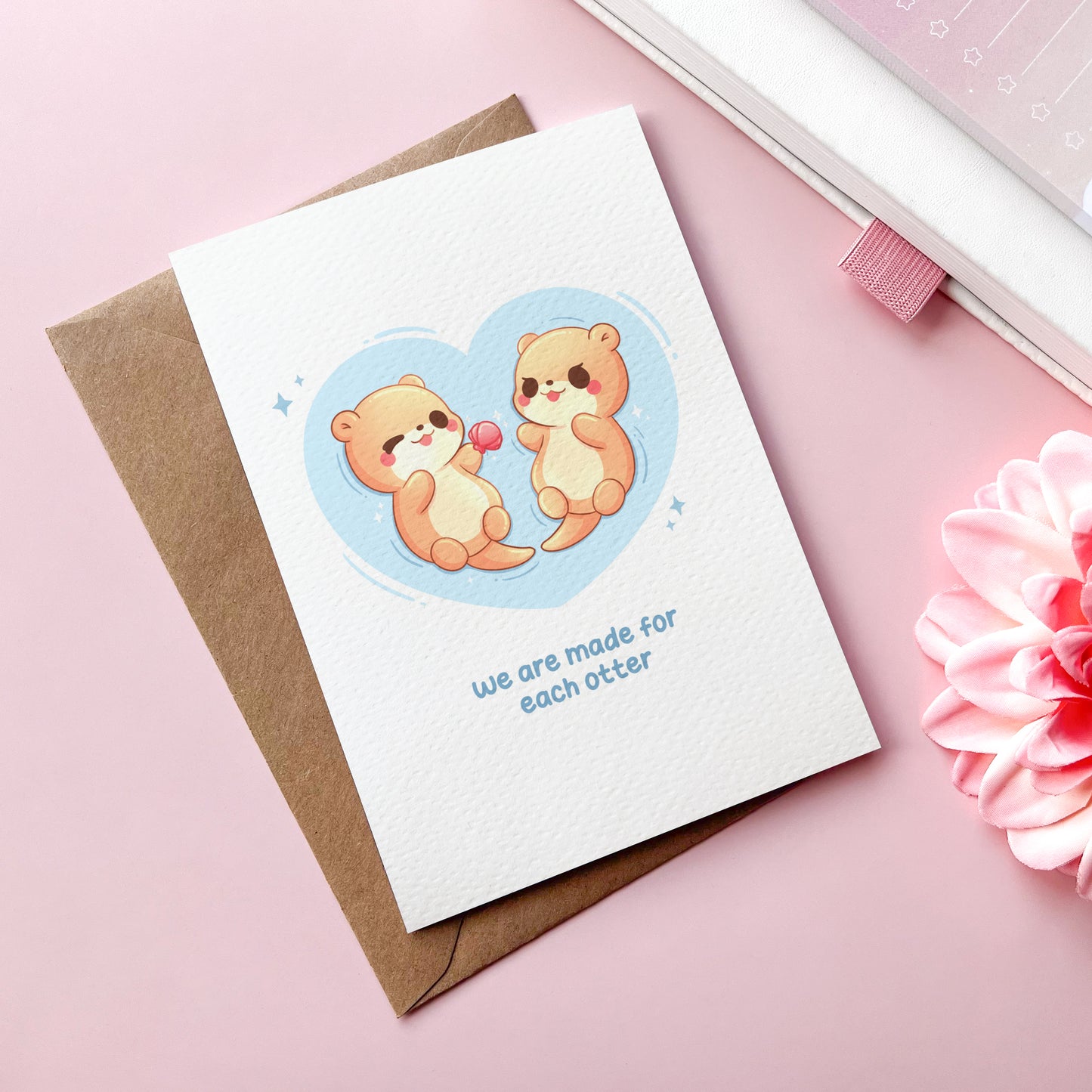 Liebes Otter Grußkarten