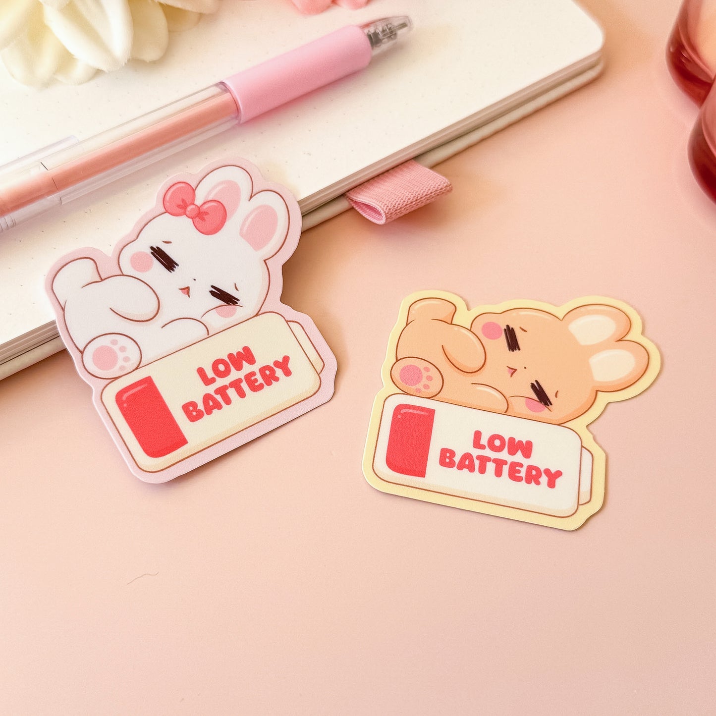 Low Battery - Cute Vinyl Sticker