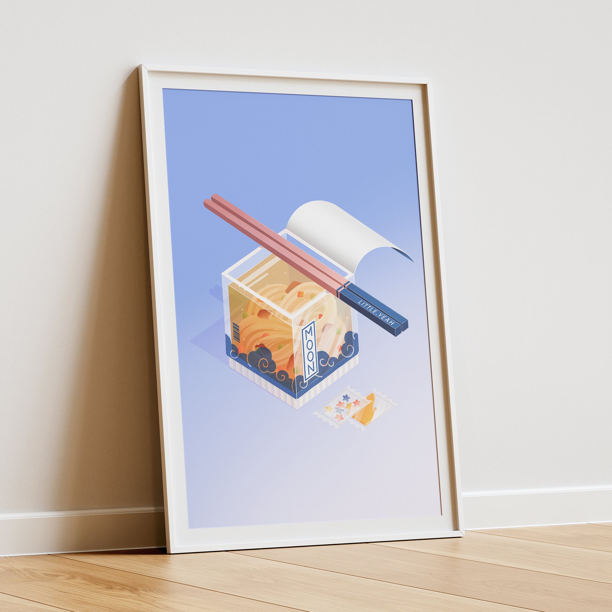 Mond Ramen Art Print
