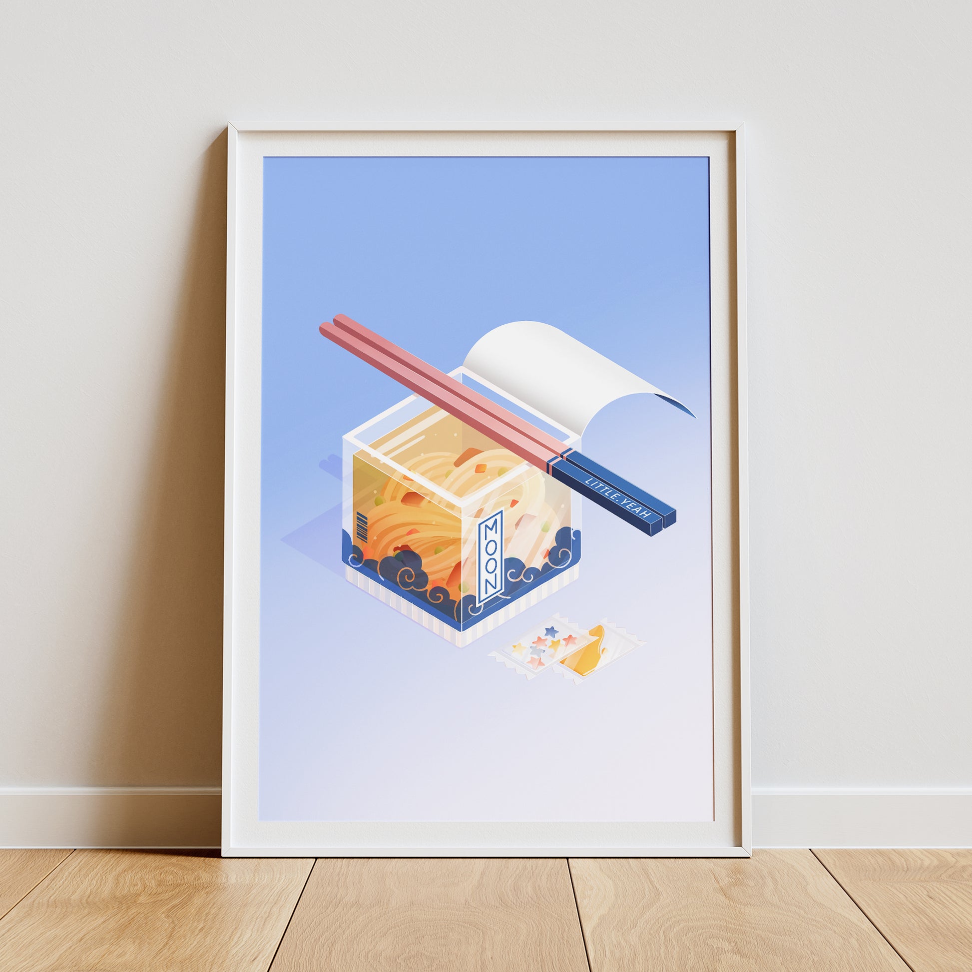 Mond Ramen Art Print