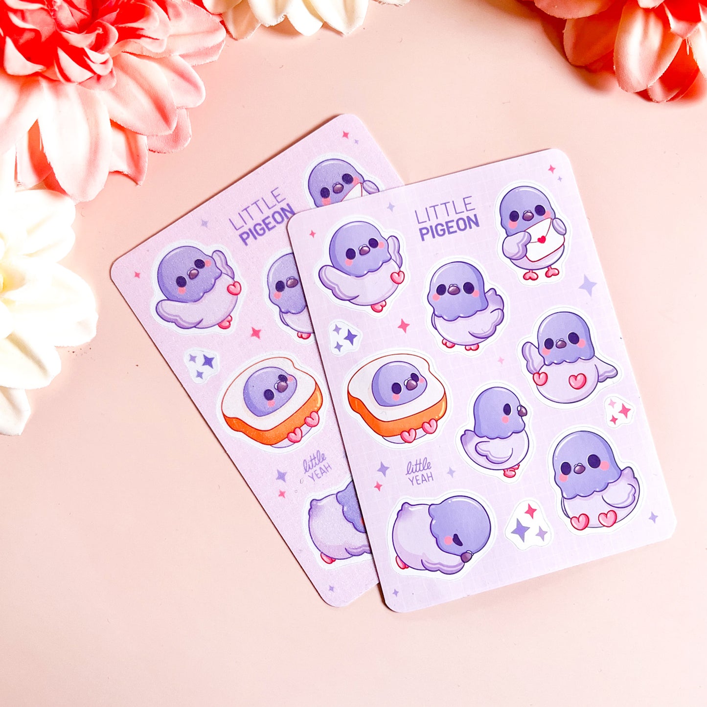 Taube Stickerbogen