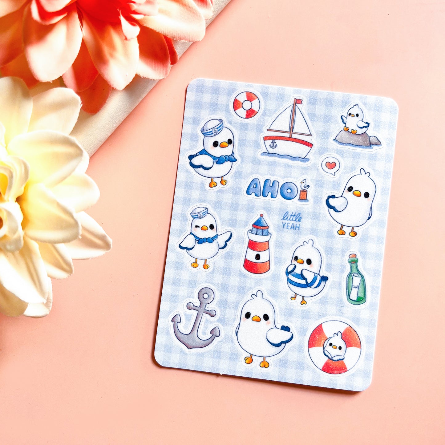 Seagull - Cute Sticker Sheet