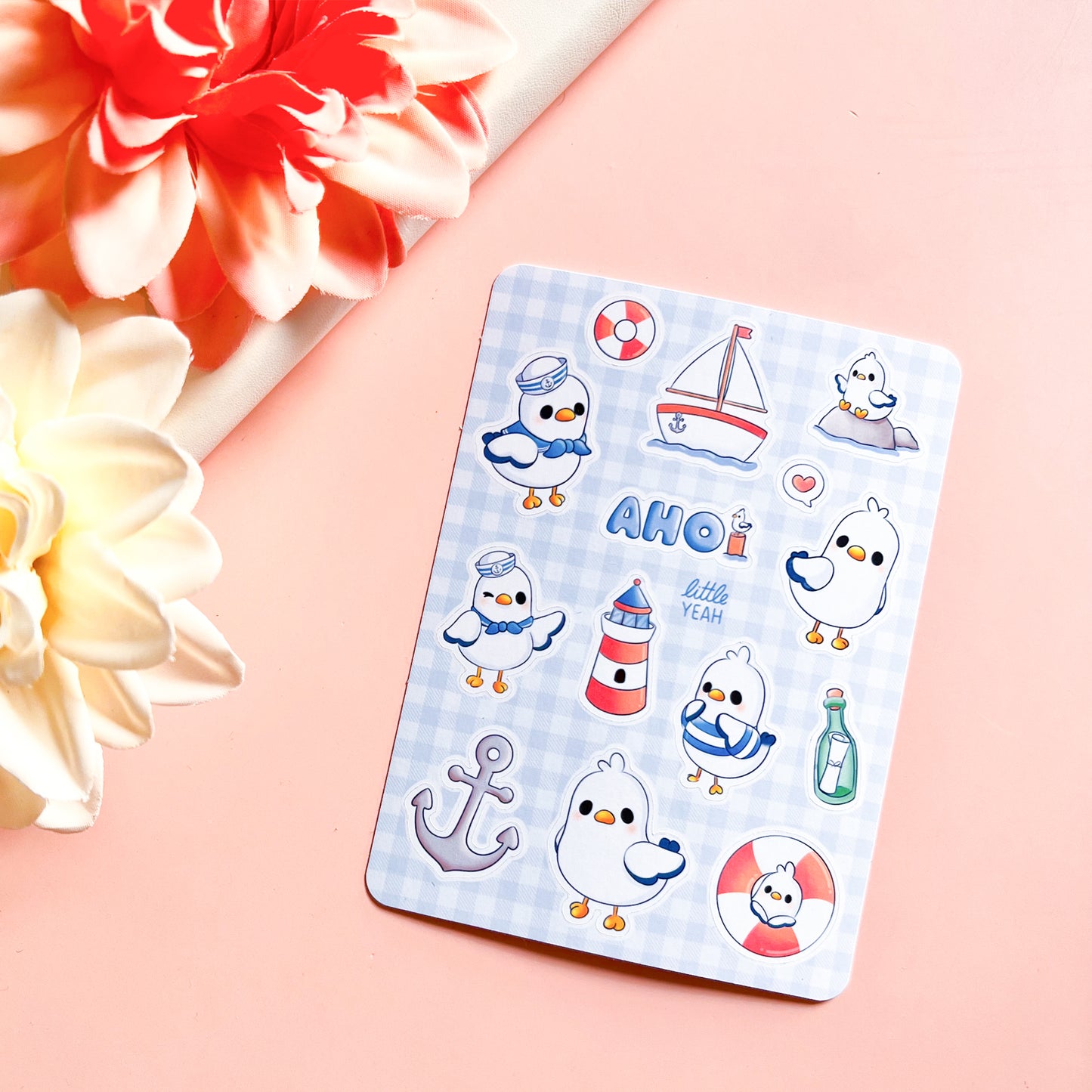 Seagull - Cute Sticker Sheet