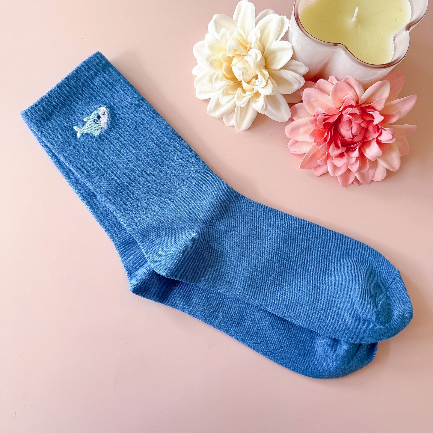 Shark Embroidery - Cute Socks (not for Sale)