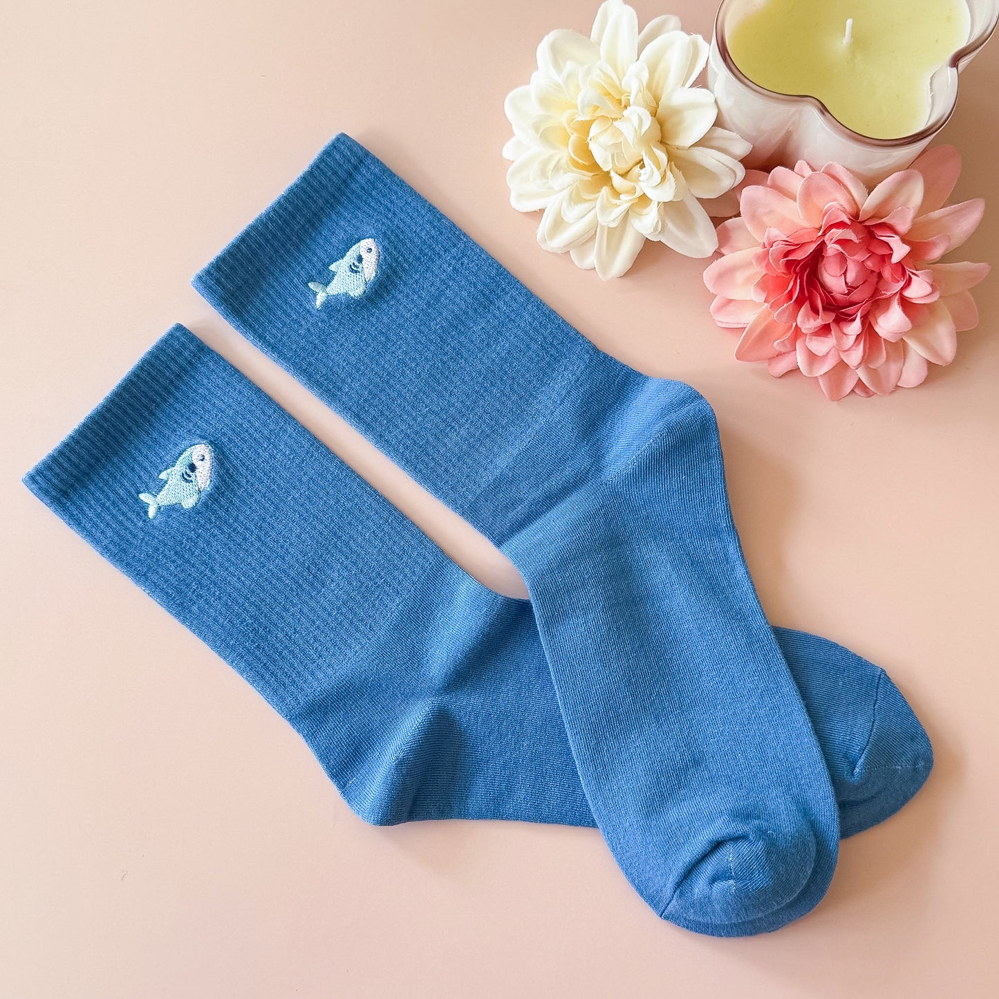 Shark Embroidery - Cute Socks (not for Sale)