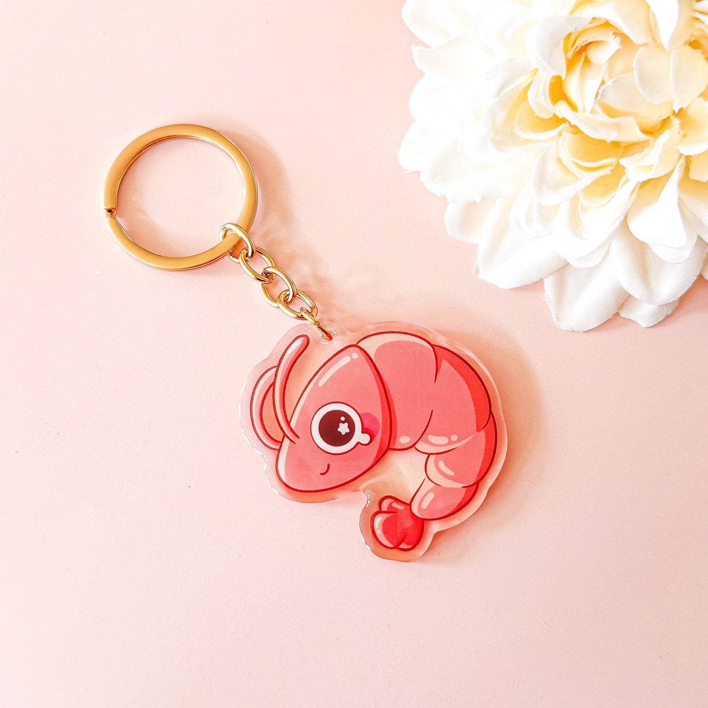 Shrimp - Cute Keychain