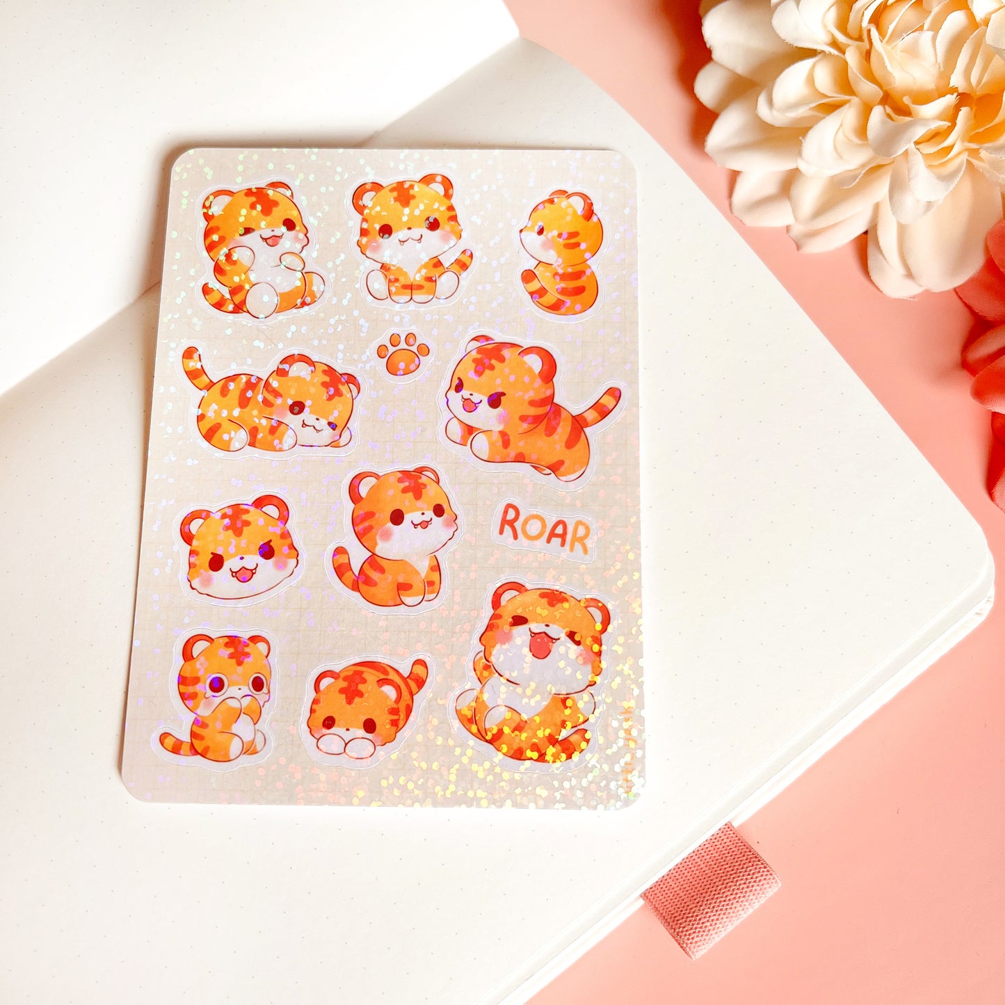 Tiger - Cute Sticker Sheet