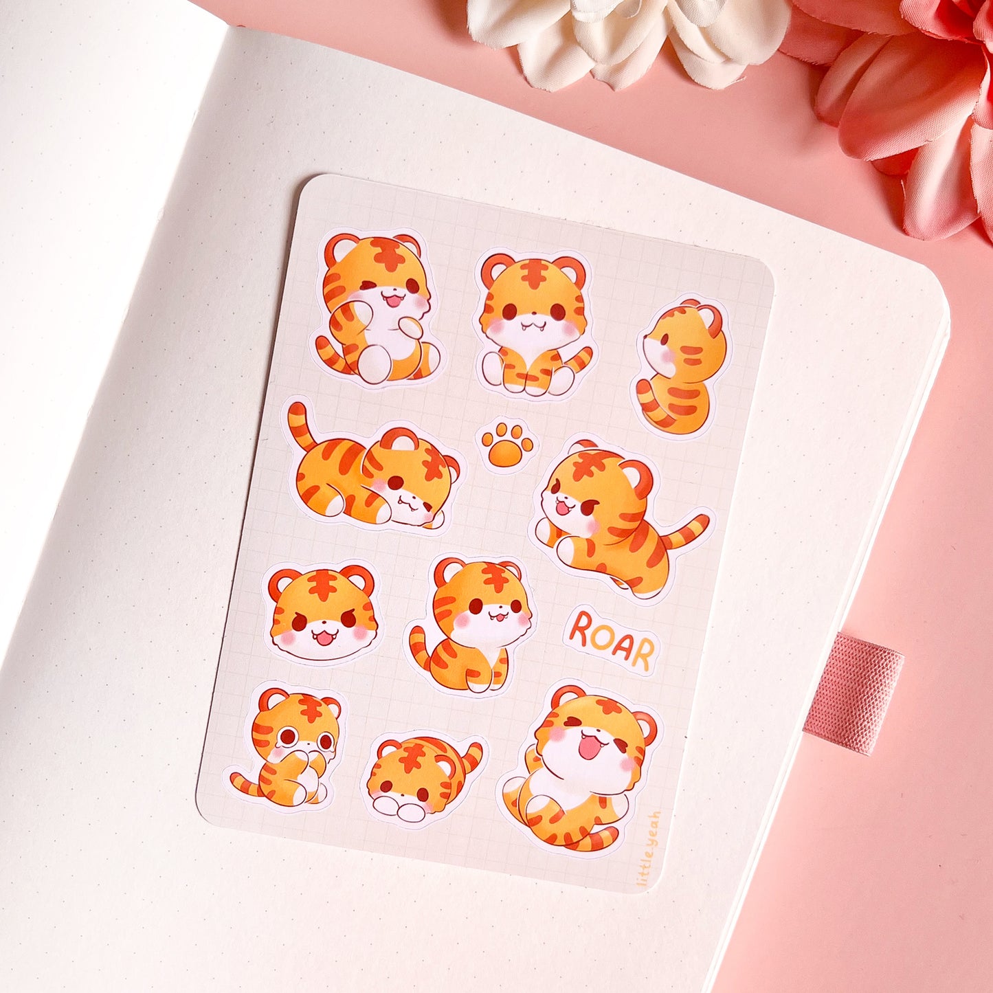 Tiger - Cute Sticker Sheet