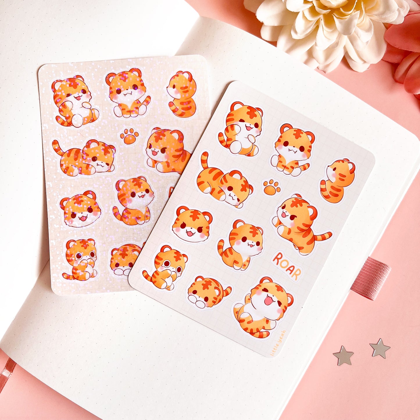 Tiger - Cute Sticker Sheet